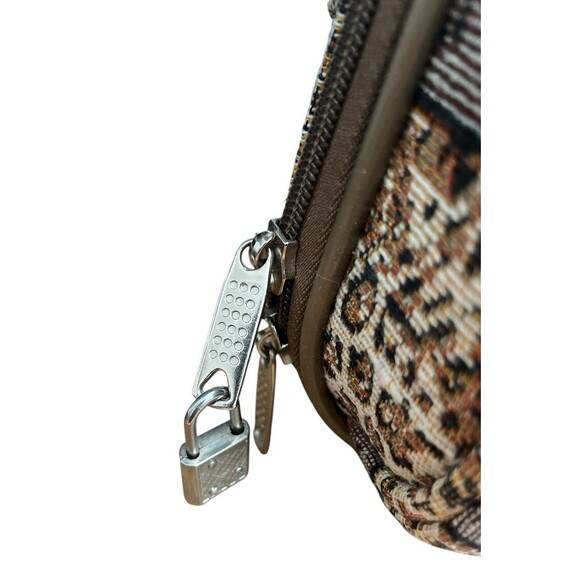 Bon Voyage Paris Travel Cosmetics Bag Animal Print Safari Tapestry - Picture 4 of 9